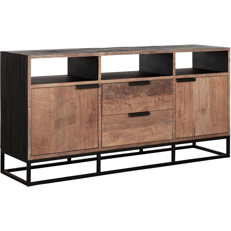 Foto van Dtp home tv stand cosmo no.3 high ,2 doors, 2 drawers, 3 open racks...