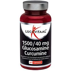 Foto van Lucovitaal glucosamine curcumine 1500/40mg capsules