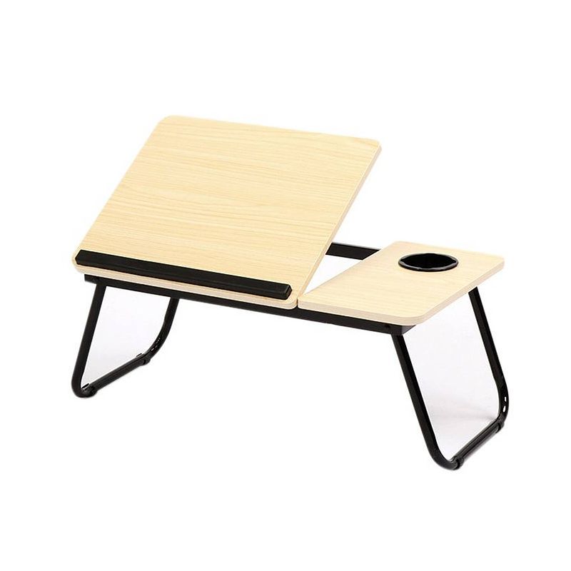 Foto van Laptoptafel / schoottafel / bedtafel naturel 62 x 37 x 26 cm - dienbladen