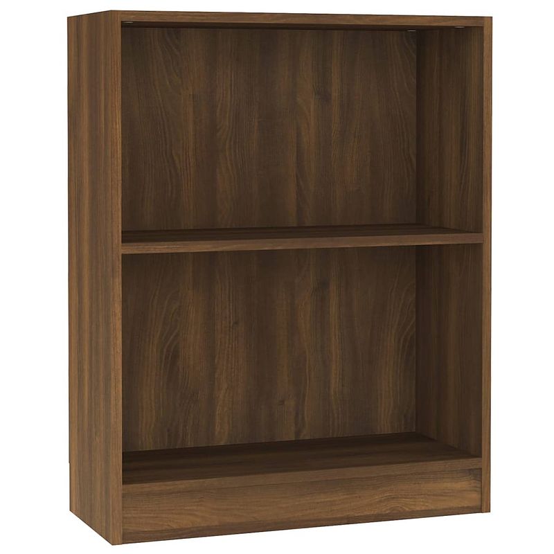 Foto van The living store boekenkast - compact en functioneel - afmeting- 60 x 24 x 74.5 cm - kleur- bruineiken