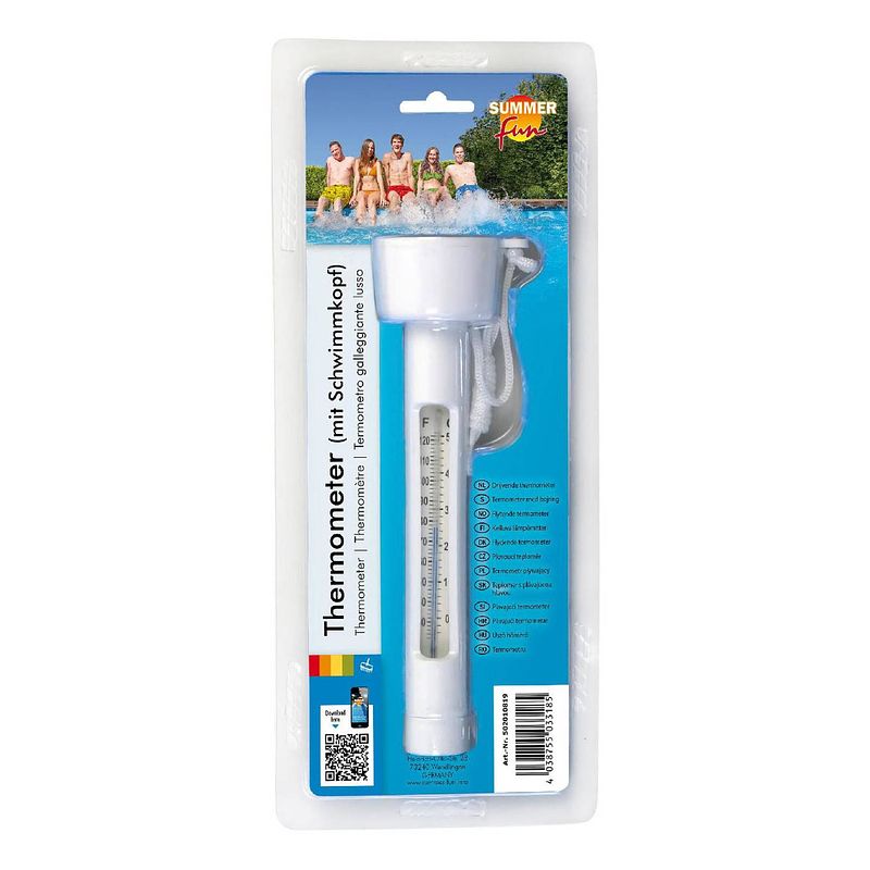 Foto van Drijvende water/zwembad thermometer - zwembadonderhoud