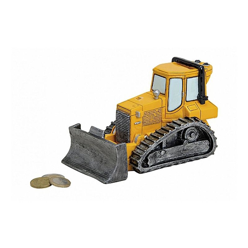 Foto van Bulldozer spaarvarken 17 cm - spaarpotten