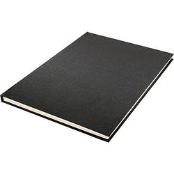 Foto van Kangaro dummyboek hardcover a4 linnen zwart/roomwit 80 vellen