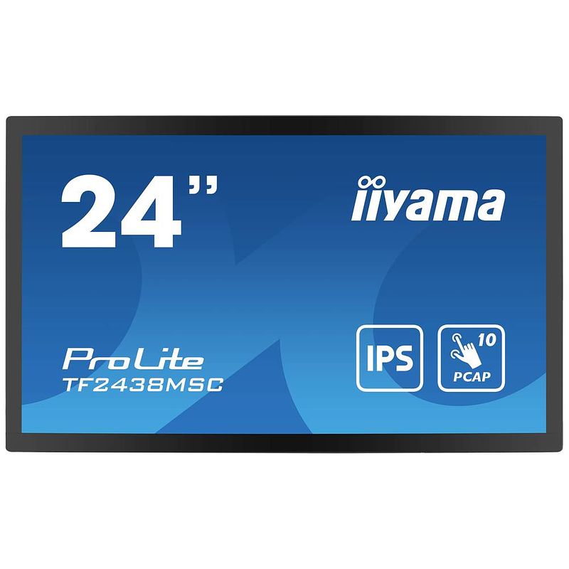 Foto van Iiyama 23,8 bonded pcap touchscreen monitor energielabel: e (a - g) 60.5 cm (23.8 inch) 1920 x 1080 pixel 16:9 5 ms hdmi, displayport, usb 3.2 gen 1 ips led