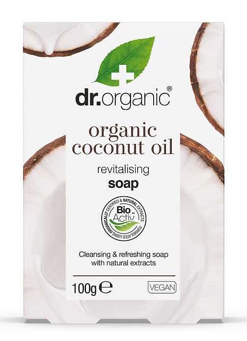 Foto van Dr organic kokosolie zeep