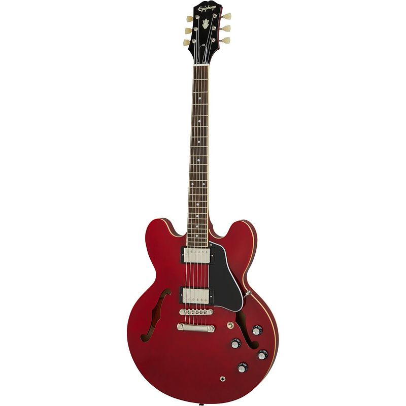 Foto van Epiphone es-335 cherry semi-akoestische gitaar