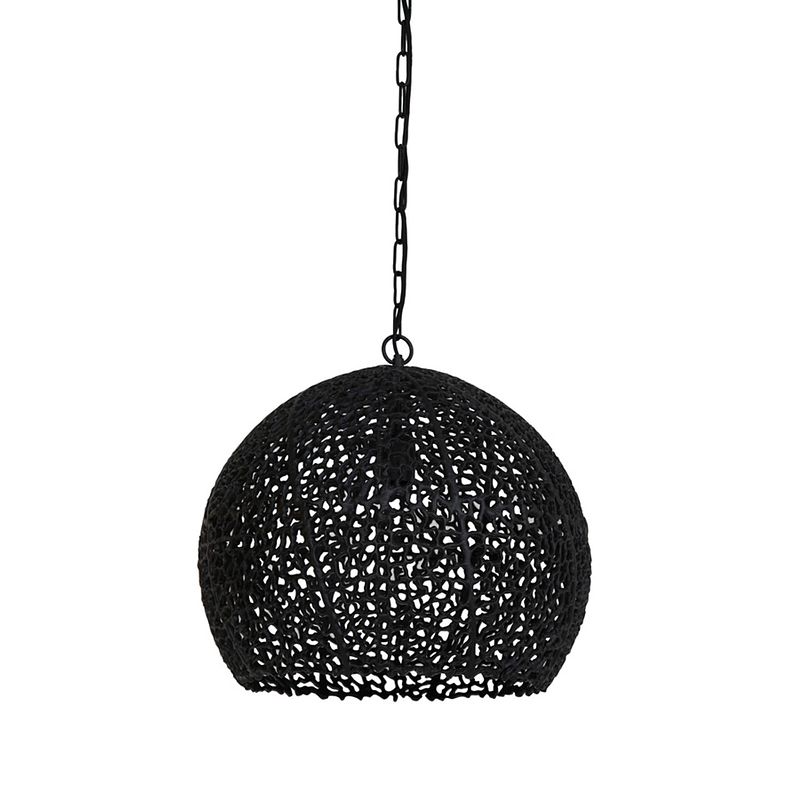 Foto van Light & living - hanglamp sinula - 45x45x42 - zwart