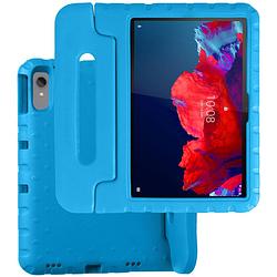 Foto van Basey lenovo tab p11 hoes - lenovo tab p11 kinderhoes - kindvriendelijke lenovo tab p11 cover kids case blauw