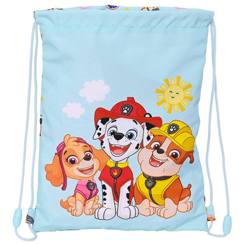 Foto van Paw patrol junior gymbag sunshine - 34 x 26 cm - polyester