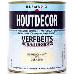 Foto van Hermadix - houtdecor 601 gebroken wit 750 ml