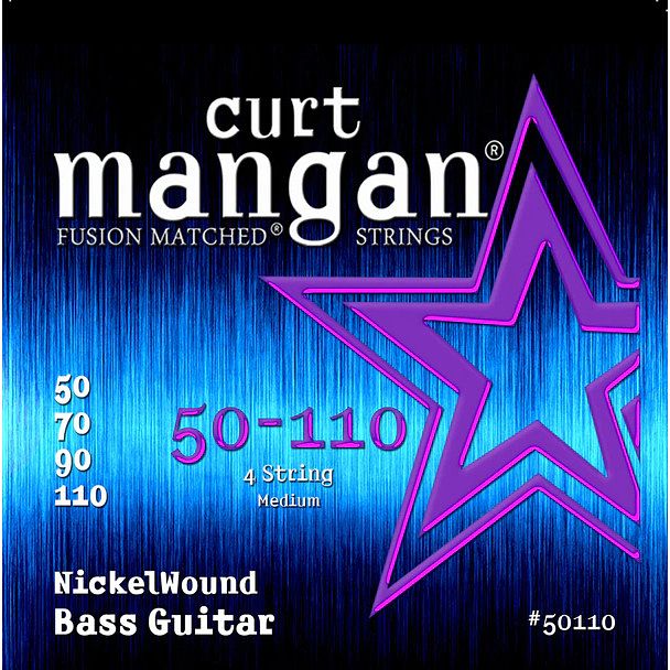 Foto van Curt mangan nickel wound 50-110 medium snarenset voor elektrische basgitaar