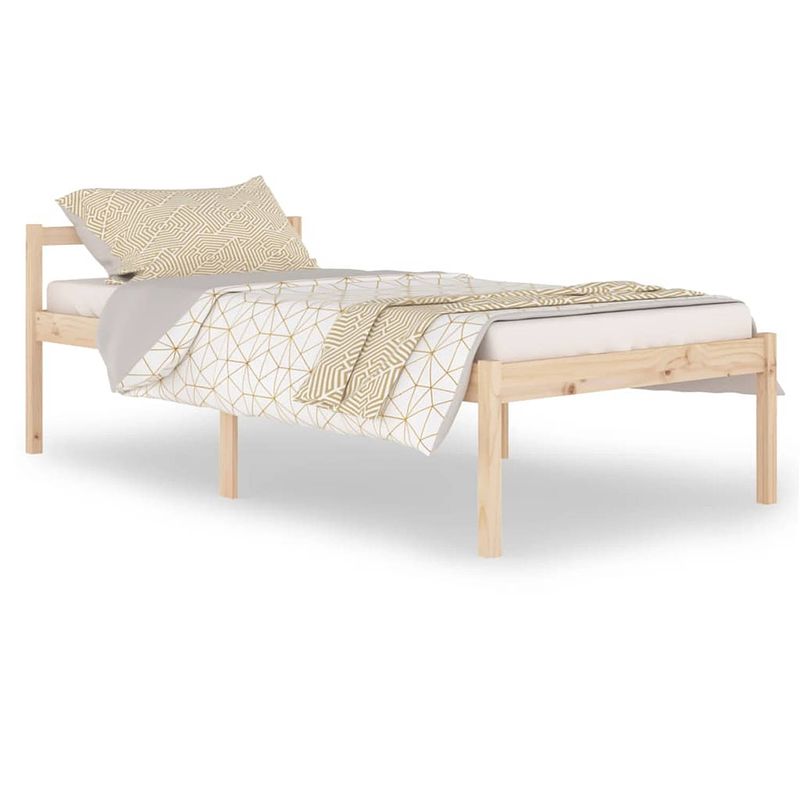 Foto van The living store bedframe massief grenenhout 100x200 cm - bed