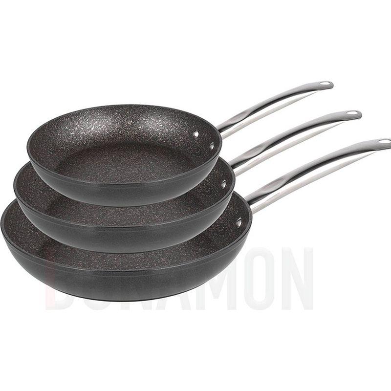 Foto van Michelino aluminium pannenset - 20/24/28 cm ? - alle warmtebronnen - vaatwasserbestendig