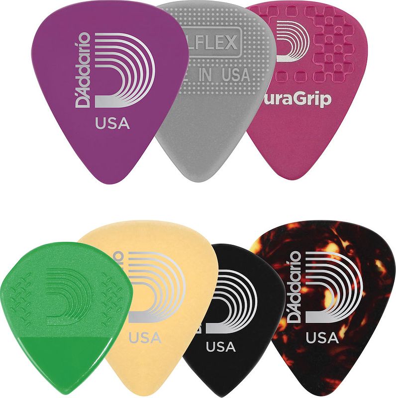 Foto van D'saddario 1xvp6-5 assortiment plectra 7 pack heavy