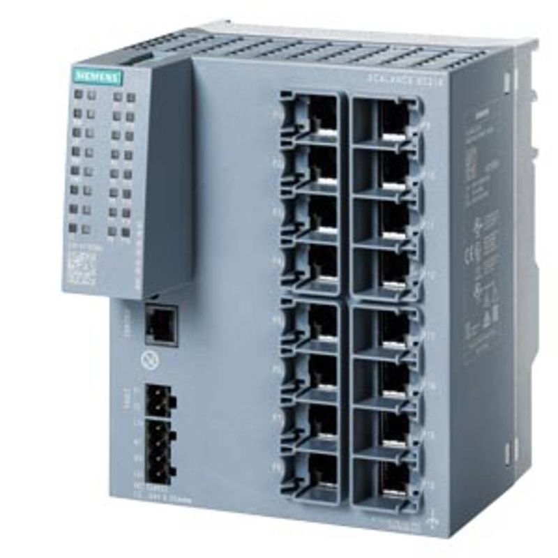 Foto van Siemens 6gk5216-0ba00-2ac2 industrial ethernet switch 10 / 100 mbit/s