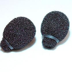 Foto van Rycote lavalier foam windscreen zwart 2 stuks