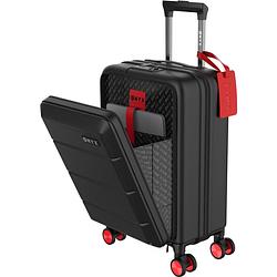 Foto van Onyx® handbagage koffer 35 l - spinner wielen - lichtgewicht trolley - dubbel tsa slot - handig voorvak - 55 cm - zwart