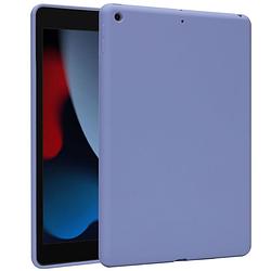 Foto van Accezz liquid silicone backcover ipad 9 (2021) 10.2 inch/ipad 8 (2020) 10.2 inch/ipad 7 (2019) 10.2 inch tablethoesje paars