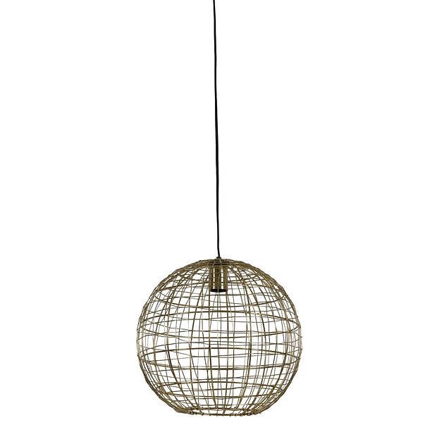 Foto van Light & living - hanglamp mirana - 35x35x35 - goud