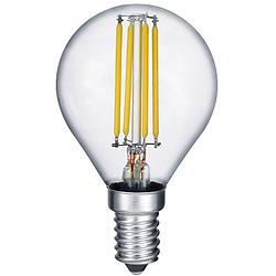 Foto van Led lamp - filament - trion tropin - e14 fitting - 2w - warm wit-2700k - transparant helder - glas