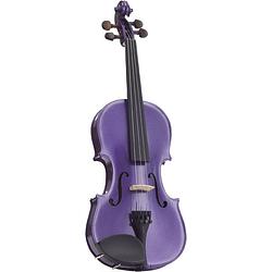 Foto van Stentor sr1401 harlequin 1/4 deep purple akoestische viool inclusief koffer en strijkstok