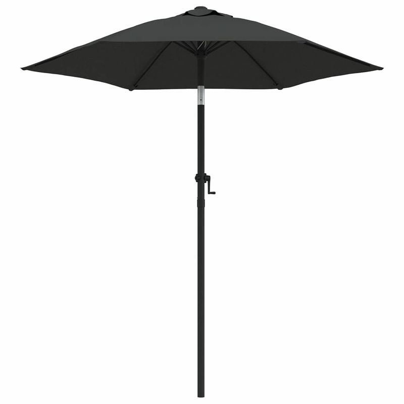 Foto van Vidaxl parasol 200x211 cm aluminium antraciet