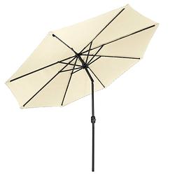 Foto van Goodvibes - kantelbare parasol met led-verlichting 300 cm, crème