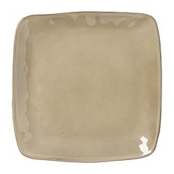 Foto van Vierkant bord toscane - beige - 25 cm