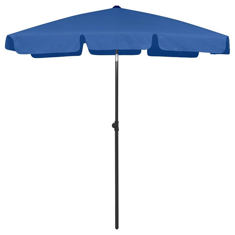 Foto van Vidaxl strandparasol 180x120 cm azuurblauw