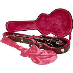 Foto van Gator cases gw-335-brown houten koffer voor semi-hollow gitaar