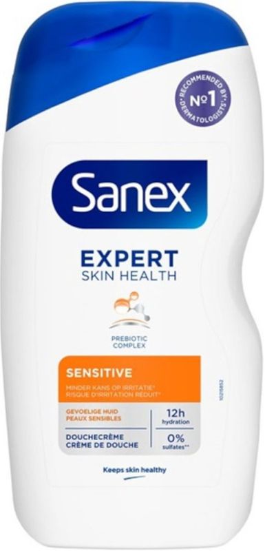 Foto van Sanex expert skin health sensitive douchegel 400ml bij jumbo