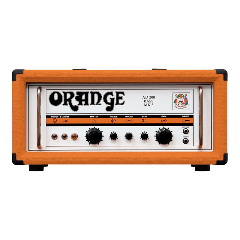 Foto van Orange ad200b 200 watt basgitaarversterker top