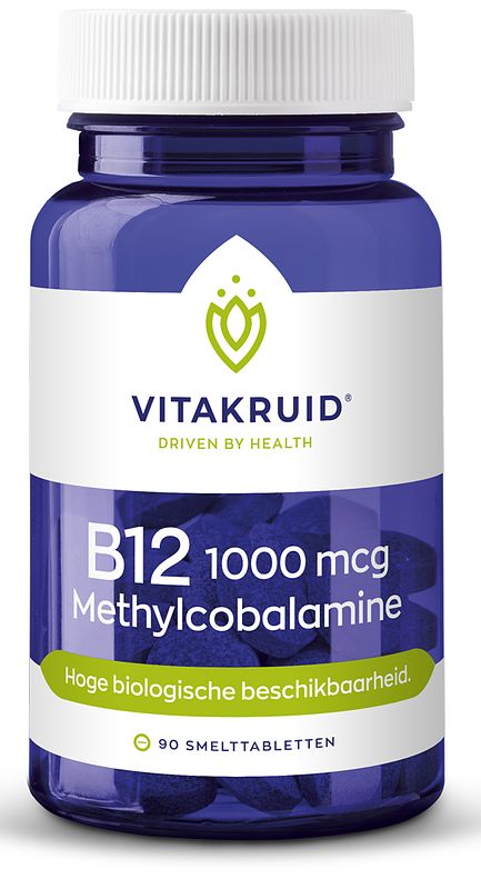 Foto van Vitakruid b12 1000mcg methylcobalamine smelttabletten