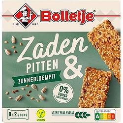 Foto van Bolletje zaden & pitten zonnebloempit 9 x 2 stuks 225g bij jumbo