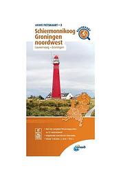 Foto van Fietskaart schiermonnikoog, groningen noordwest 1:66.666 - anwb - paperback (9789018047047)