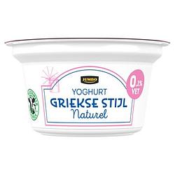 Foto van Jumbo yoghurt griekse stijl naturel 0,1% vet 150g