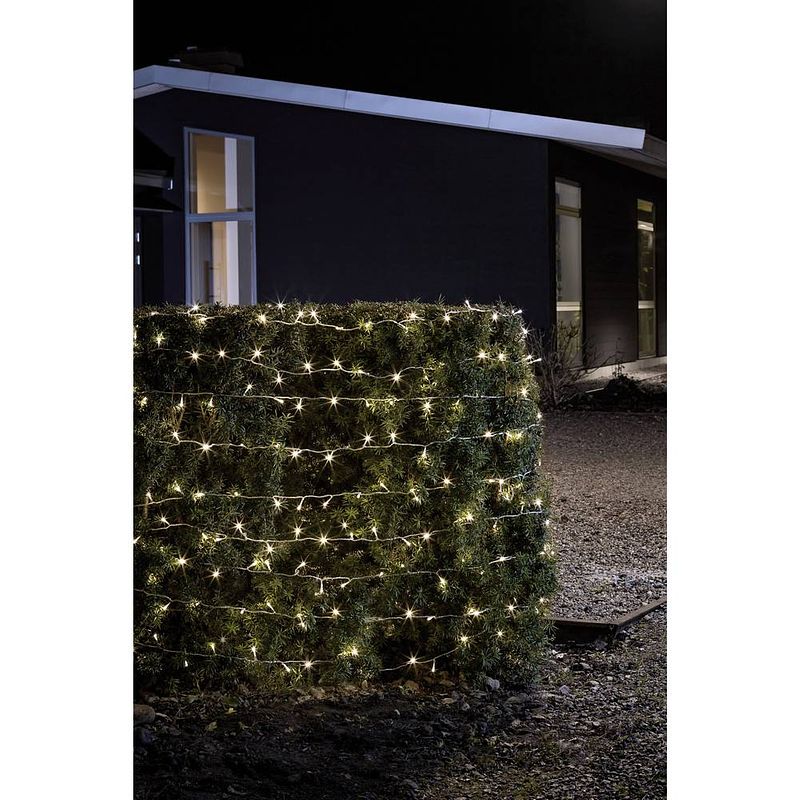 Foto van Konstsmide 3731-103 micro-lichtketting buiten werkt op batterijen aantal lampen 480 led warmwit