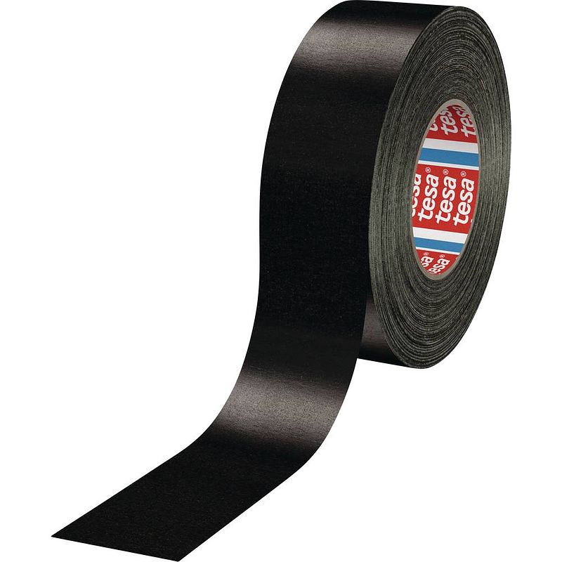 Foto van Tesa perfect 57231-00000-02 textieltape tesa extra power zwart (l x b) 50 m x 50 mm 1 stuk(s)