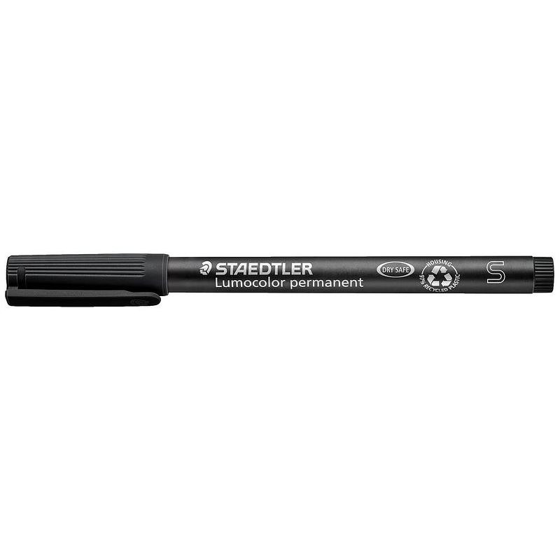 Foto van Staedtler lumocolor® permanent 313 313-9 permanent marker zwart watervast: ja