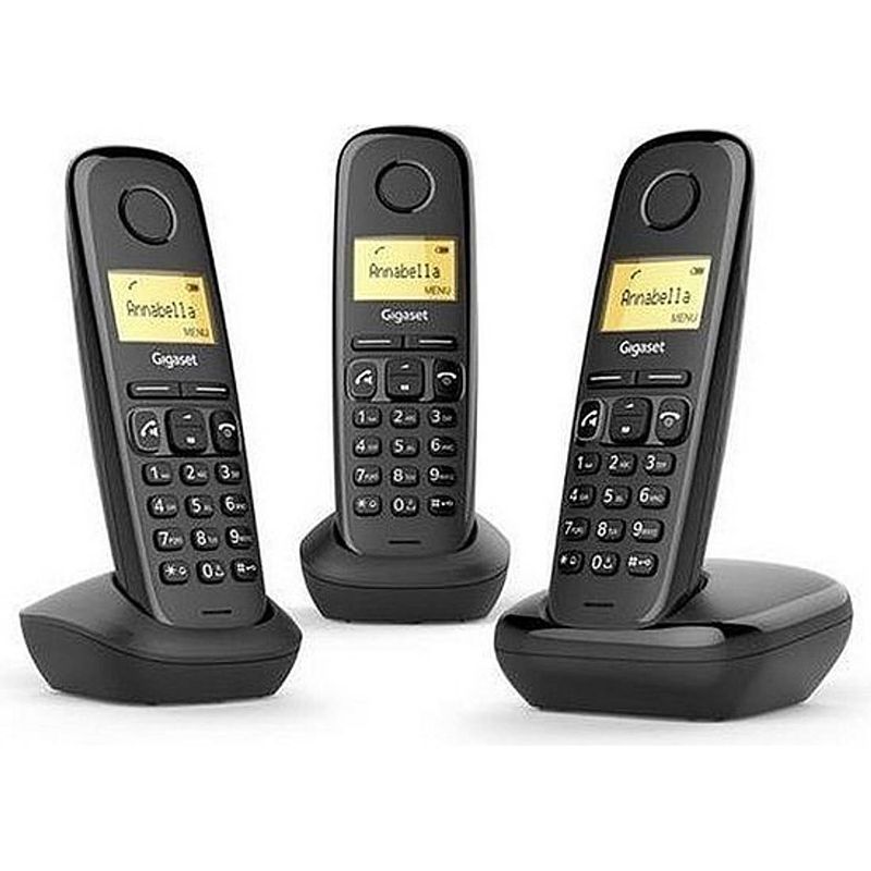 Foto van Gigaset a270 - trio dect telefoon - zwart