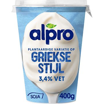 Foto van Drinkyoghurt, protein en kwark | alpro plantaardige variatie op griekse stijl yoghurt 3.4% vet 400g aanbieding bij jumbo