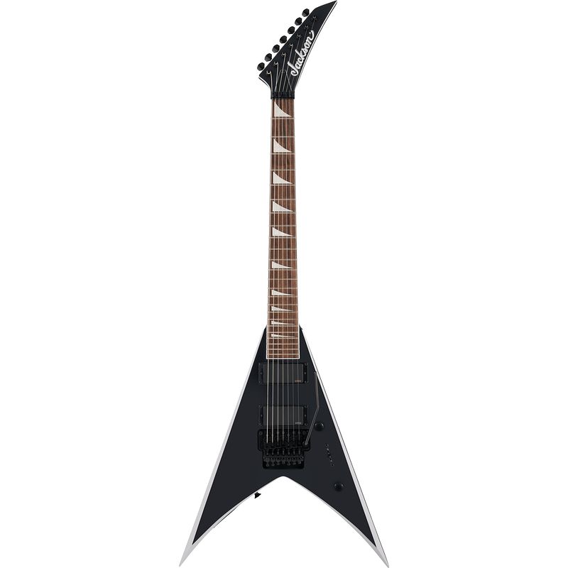 Foto van Jackson x series king v kvx-mg7, satin black elektrische gitaar met floyd rose