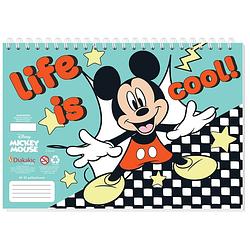 Foto van Disney notitieboek mickey mouse junior a4 papier blauw/rood