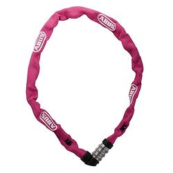 Foto van Abus kettingcijferslot 1500 x 4 mm roze