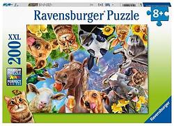 Foto van Vrolijke boerderijdieren (200 stukken, xxl) - puzzel;puzzel (4005556129027)