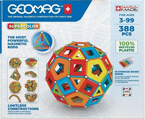 Foto van Geomag supercolor panels re masterbox 388 delig