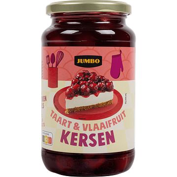 Foto van Jumbo taart en vlaaifruit kersen 560gr