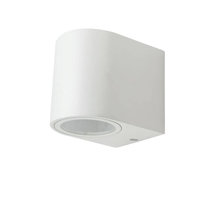 Foto van V-tac vt-7651rd wandlamp buiten - gu10 - wit- rond - ip44