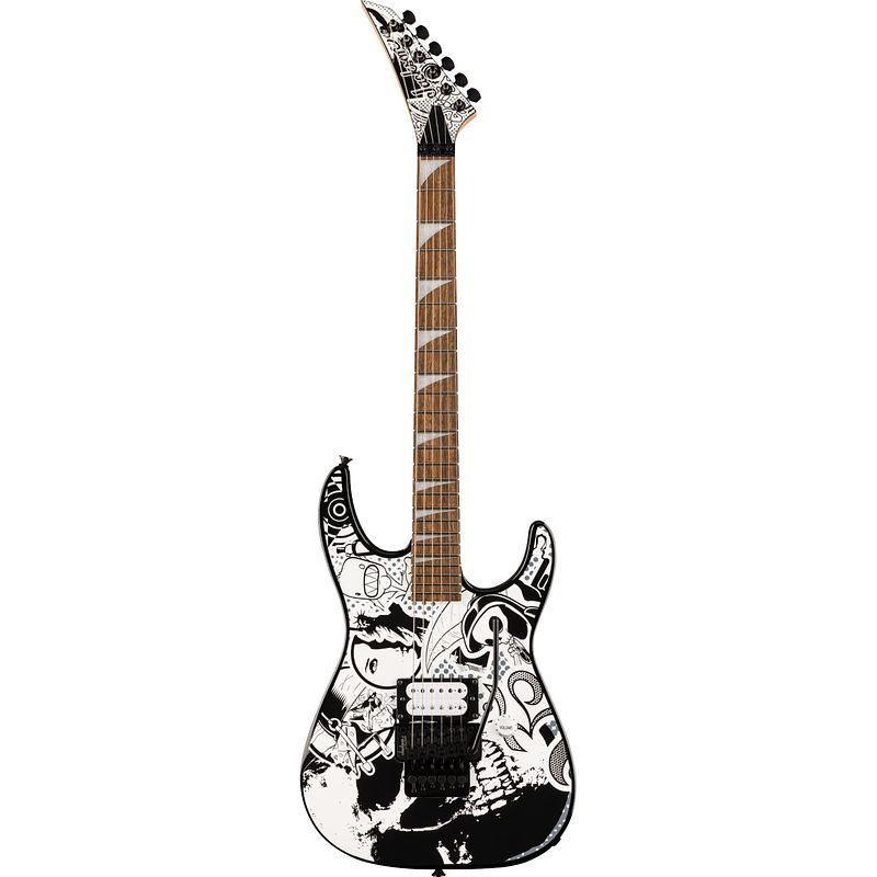 Foto van Jackson x series dinky dk1 h skull kaos elektrische gitaar