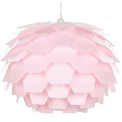 Foto van Beliani segre l - hanglamp-roze-synthetisch materiaal